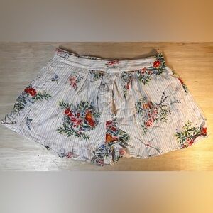 Free People Ivory Floral ￼Combo Night Watcher Skort Size Small